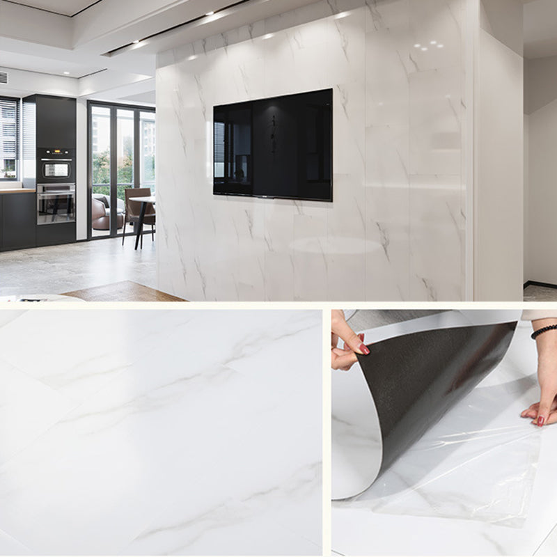 Modern Field Tile/Single Tile Wallpaper PVC Peel and Stick Backsplash Wall Tile Clearhalo 'Flooring 'Home Improvement' 'home_improvement' 'home_improvement_peel_stick_blacksplash' 'Peel & Stick Backsplash Tile' 'peel_stick_blacksplash' 'Walls & Ceilings' Walls and Ceiling' 6511700