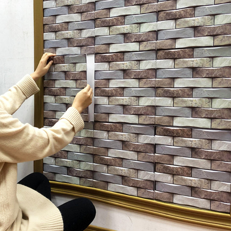 Modern PVC Field Tile/Single Tile Rectangular Peel and Stick Backsplash Wall Tile Clearhalo 'Flooring 'Home Improvement' 'home_improvement' 'home_improvement_peel_stick_blacksplash' 'Peel & Stick Backsplash Tile' 'peel_stick_blacksplash' 'Walls & Ceilings' Walls and Ceiling' 6511705