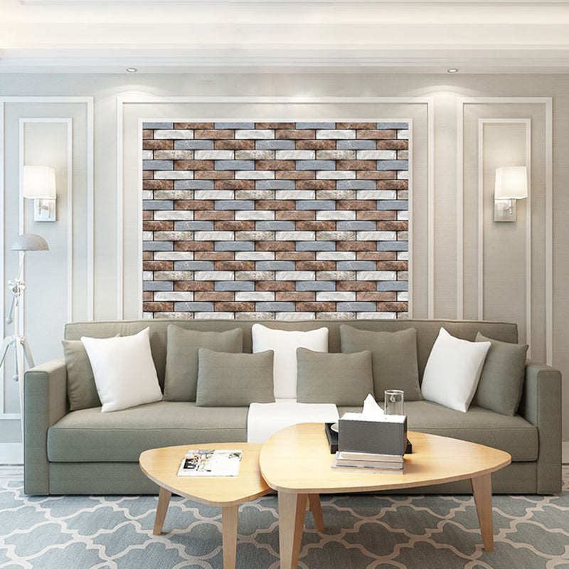 Modern PVC Field Tile/Single Tile Rectangular Peel and Stick Backsplash Wall Tile Clearhalo 'Flooring 'Home Improvement' 'home_improvement' 'home_improvement_peel_stick_blacksplash' 'Peel & Stick Backsplash Tile' 'peel_stick_blacksplash' 'Walls & Ceilings' Walls and Ceiling' 6511706