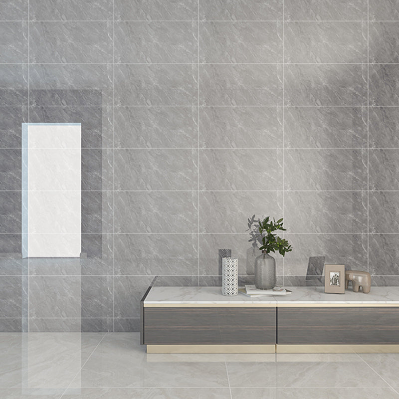 PVC Rectangular Wallpaper Modern Peel and Stick Backsplash Wall Tile Grey 50-Piece Set Clearhalo 'Flooring 'Home Improvement' 'home_improvement' 'home_improvement_peel_stick_blacksplash' 'Peel & Stick Backsplash Tile' 'peel_stick_blacksplash' 'Walls & Ceilings' Walls and Ceiling' 6511737