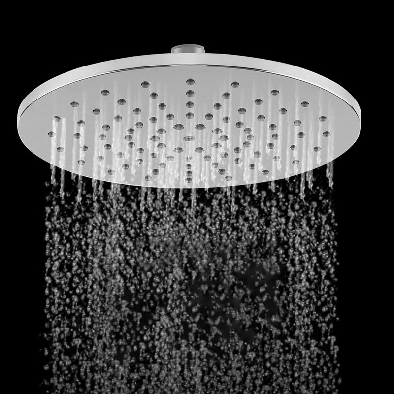 Ceiling and Wall Mounted Shower Head Combo Round Chrome Spray Head Top Spray Clearhalo 'Bathroom Remodel & Bathroom Fixtures' 'Home Improvement' 'home_improvement' 'home_improvement_shower_heads' 'Shower Heads' 'shower_heads' 'Showers & Bathtubs Plumbing' 'Showers & Bathtubs' 6511809