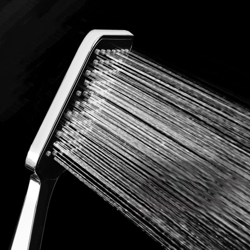 Chrome Square Shower Head Combo Wall Mounted and Ceiling Mounted Hand Shower Hand Shower Clearhalo 'Bathroom Remodel & Bathroom Fixtures' 'Home Improvement' 'home_improvement' 'home_improvement_shower_heads' 'Shower Heads' 'shower_heads' 'Showers & Bathtubs Plumbing' 'Showers & Bathtubs' 6511825