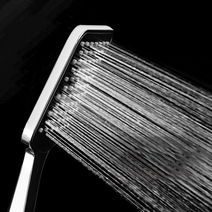 Chrome Square Shower Head Combo Wall Mounted and Ceiling Mounted Hand Shower Hand Shower Clearhalo 'Bathroom Remodel & Bathroom Fixtures' 'Home Improvement' 'home_improvement' 'home_improvement_shower_heads' 'Shower Heads' 'shower_heads' 'Showers & Bathtubs Plumbing' 'Showers & Bathtubs' 6511825