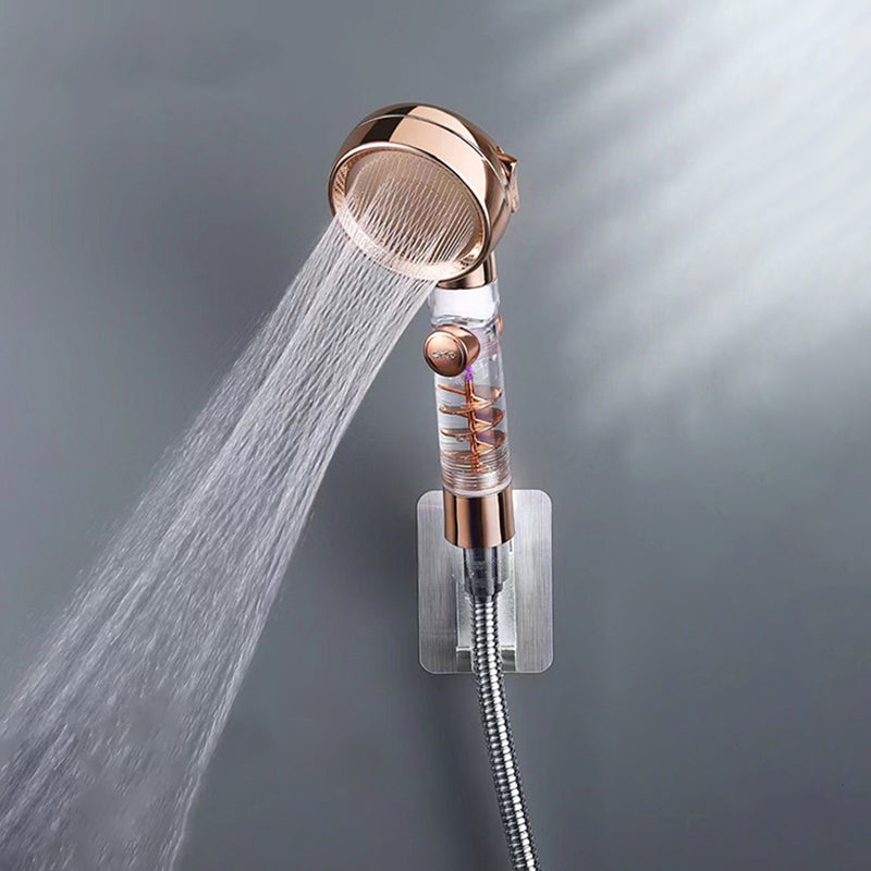 3 Settings Shower Combo Wall Mounted Stainless Steel Hand Shower Gold Shower & Filter Cotton Clearhalo 'Bathroom Remodel & Bathroom Fixtures' 'Home Improvement' 'home_improvement' 'home_improvement_shower_heads' 'Shower Heads' 'shower_heads' 'Showers & Bathtubs Plumbing' 'Showers & Bathtubs' 6511853