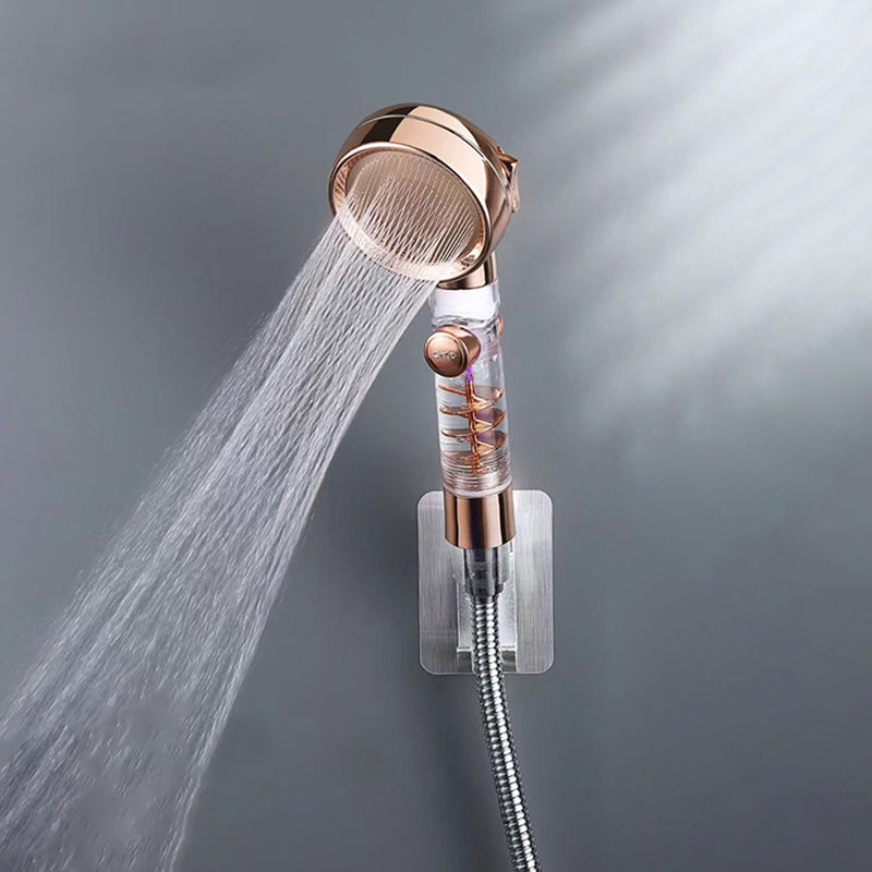 3 Settings Shower Combo Wall Mounted Stainless Steel Hand Shower Gold Shower & Filter Cotton Clearhalo 'Bathroom Remodel & Bathroom Fixtures' 'Home Improvement' 'home_improvement' 'home_improvement_shower_heads' 'Shower Heads' 'shower_heads' 'Showers & Bathtubs Plumbing' 'Showers & Bathtubs' 6511853