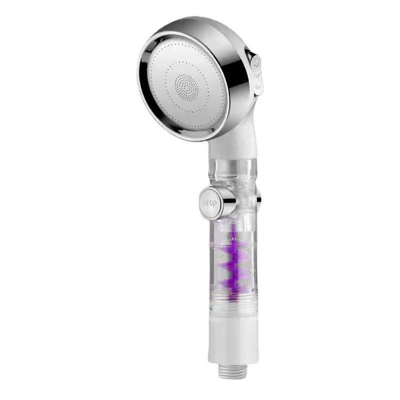 3 Settings Shower Combo Wall Mounted Stainless Steel Hand Shower Silver Hand Shower Clearhalo 'Bathroom Remodel & Bathroom Fixtures' 'Home Improvement' 'home_improvement' 'home_improvement_shower_heads' 'Shower Heads' 'shower_heads' 'Showers & Bathtubs Plumbing' 'Showers & Bathtubs' 6511864