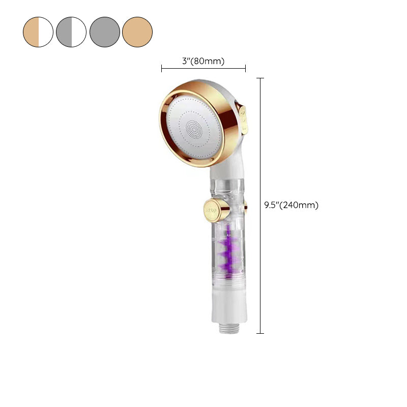 3 Settings Shower Combo Wall Mounted Stainless Steel Hand Shower Clearhalo 'Bathroom Remodel & Bathroom Fixtures' 'Home Improvement' 'home_improvement' 'home_improvement_shower_heads' 'Shower Heads' 'shower_heads' 'Showers & Bathtubs Plumbing' 'Showers & Bathtubs' 6511867