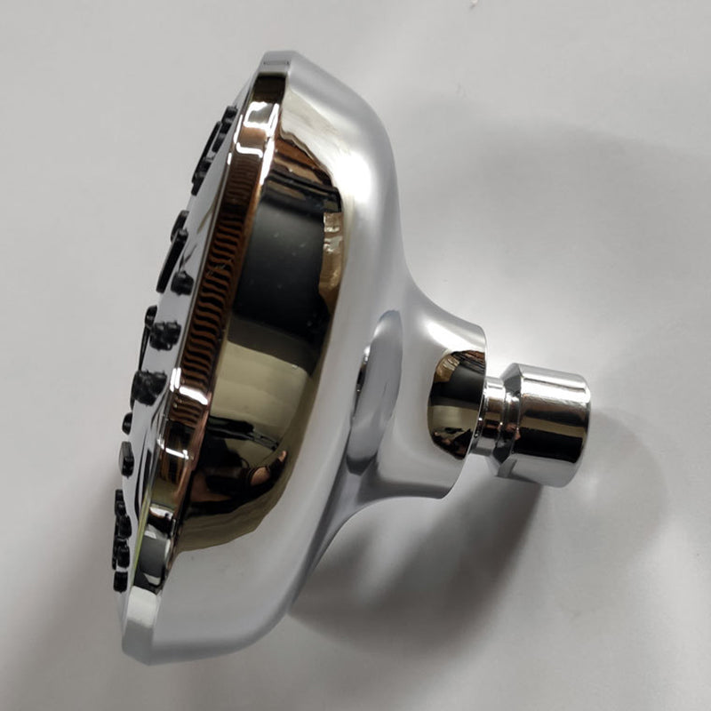 Round Fixed Shower Head Adjustable Spray Pattern Wall-Mount Showerhead Clearhalo 'Bathroom Remodel & Bathroom Fixtures' 'Home Improvement' 'home_improvement' 'home_improvement_shower_heads' 'Shower Heads' 'shower_heads' 'Showers & Bathtubs Plumbing' 'Showers & Bathtubs' 6511877