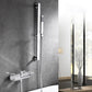 Tub Spout Bathroom Waterfall Wall Mounted Storage Shelf Bathroom Faucet Chrome Hand Shower Included Risers Included Clearhalo 'Bathroom Remodel & Bathroom Fixtures' 'Bathtub Faucets' 'bathtub_faucets' 'Home Improvement' 'home_improvement' 'home_improvement_bathtub_faucets' 6511975