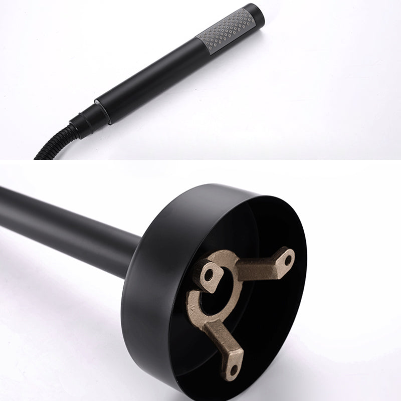 Floor Mounted Metal Freestanding Tub Filler Single Handle Freestanding Faucet Clearhalo 'Bathroom Remodel & Bathroom Fixtures' 'Bathtub Faucets' 'bathtub_faucets' 'Home Improvement' 'home_improvement' 'home_improvement_bathtub_faucets' 6512048