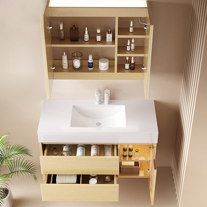 Contemporary Wood Sink Cabinet Bathroom Vanity Cabinet with Storage Clearhalo 'Bathroom Remodel & Bathroom Fixtures' 'Bathroom Vanities' 'bathroom_vanities' 'Home Improvement' 'home_improvement' 'home_improvement_bathroom_vanities' 6513503