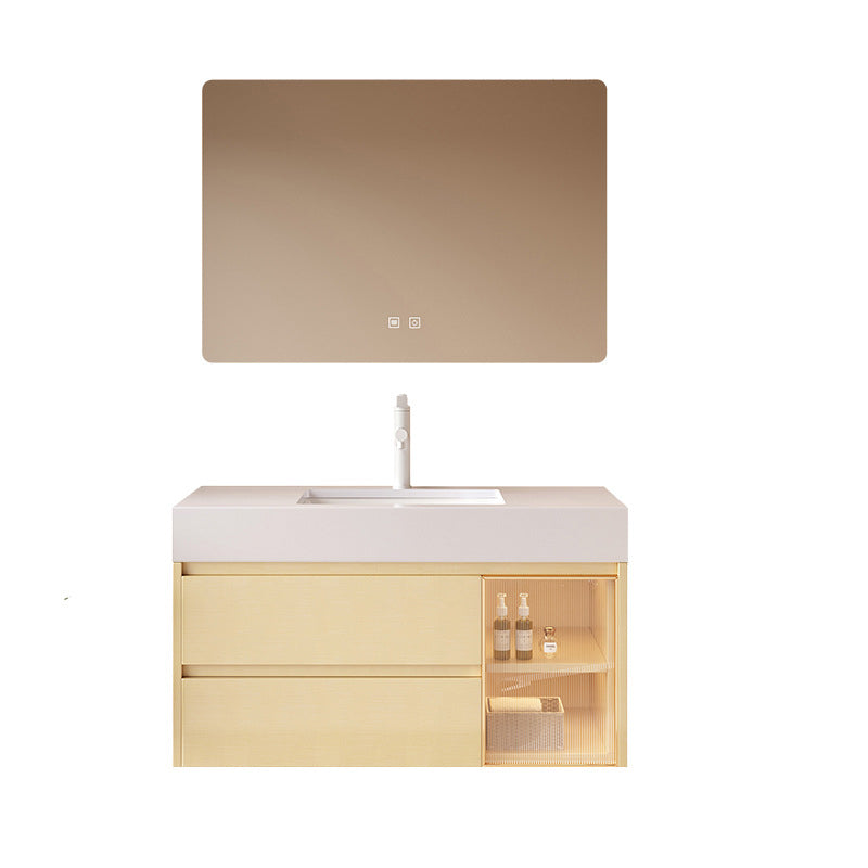 Contemporary Wood Sink Cabinet Bathroom Vanity Cabinet with Storage Clearhalo 'Bathroom Remodel & Bathroom Fixtures' 'Bathroom Vanities' 'bathroom_vanities' 'Home Improvement' 'home_improvement' 'home_improvement_bathroom_vanities' 6513509