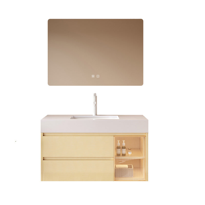 Contemporary Wood Sink Cabinet Bathroom Vanity Cabinet with Storage Clearhalo 'Bathroom Remodel & Bathroom Fixtures' 'Bathroom Vanities' 'bathroom_vanities' 'Home Improvement' 'home_improvement' 'home_improvement_bathroom_vanities' 6513509