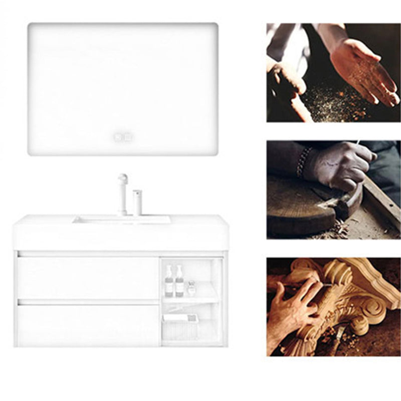 Contemporary Wood Sink Cabinet Bathroom Vanity Cabinet with Storage Clearhalo 'Bathroom Remodel & Bathroom Fixtures' 'Bathroom Vanities' 'bathroom_vanities' 'Home Improvement' 'home_improvement' 'home_improvement_bathroom_vanities' 6513511