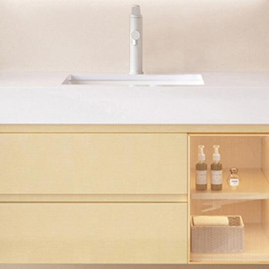 Contemporary Wood Sink Cabinet Bathroom Vanity Cabinet with Storage Clearhalo 'Bathroom Remodel & Bathroom Fixtures' 'Bathroom Vanities' 'bathroom_vanities' 'Home Improvement' 'home_improvement' 'home_improvement_bathroom_vanities' 6513513