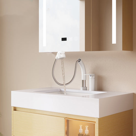 Contemporary Wood Sink Cabinet Bathroom Vanity Cabinet with Storage Clearhalo 'Bathroom Remodel & Bathroom Fixtures' 'Bathroom Vanities' 'bathroom_vanities' 'Home Improvement' 'home_improvement' 'home_improvement_bathroom_vanities' 6513517