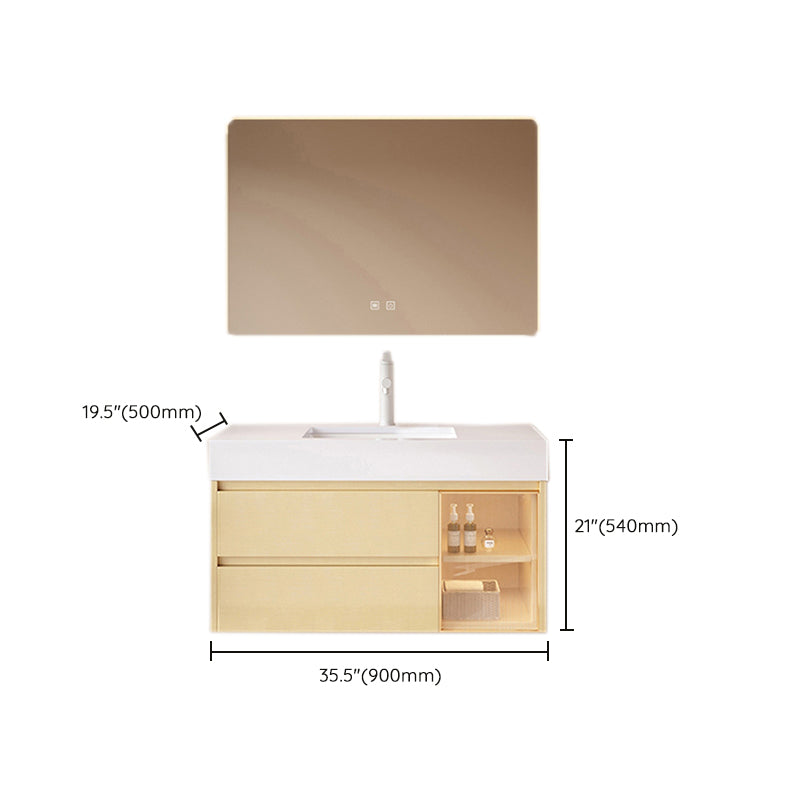 Contemporary Wood Sink Cabinet Bathroom Vanity Cabinet with Storage Clearhalo 'Bathroom Remodel & Bathroom Fixtures' 'Bathroom Vanities' 'bathroom_vanities' 'Home Improvement' 'home_improvement' 'home_improvement_bathroom_vanities' 6513520
