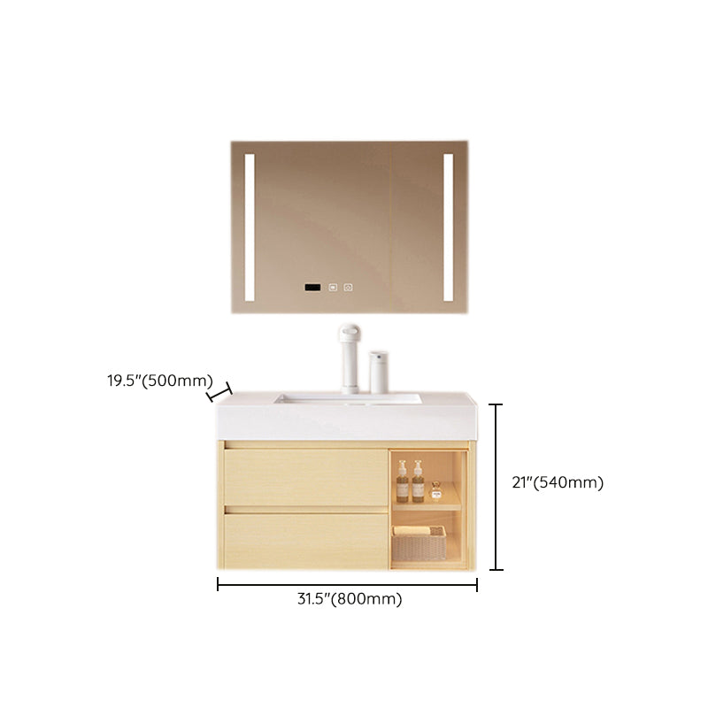 Contemporary Wood Sink Cabinet Bathroom Vanity Cabinet with Storage Clearhalo 'Bathroom Remodel & Bathroom Fixtures' 'Bathroom Vanities' 'bathroom_vanities' 'Home Improvement' 'home_improvement' 'home_improvement_bathroom_vanities' 6513525