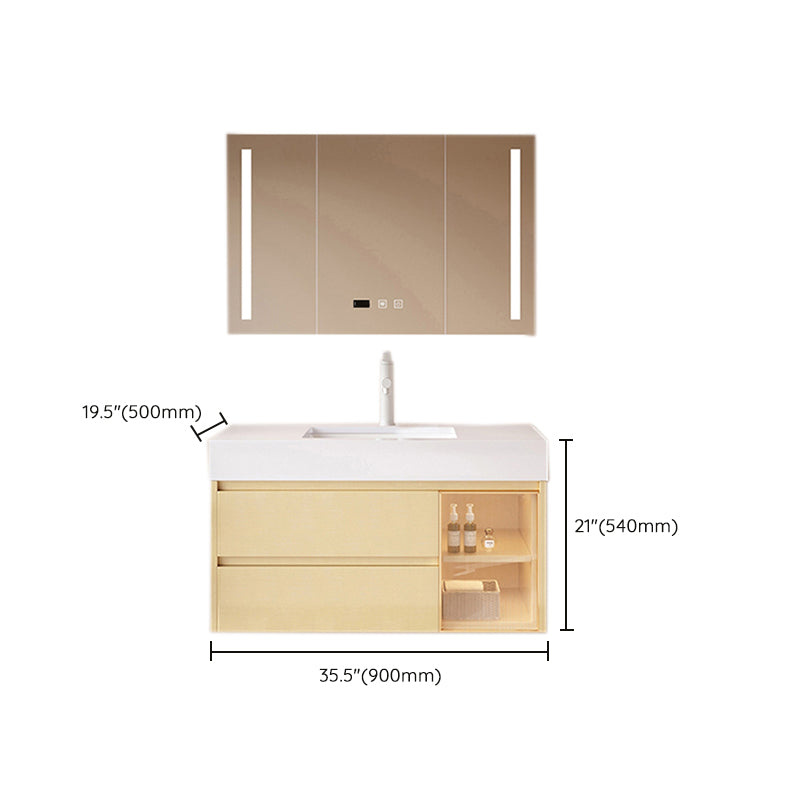 Contemporary Wood Sink Cabinet Bathroom Vanity Cabinet with Storage Clearhalo 'Bathroom Remodel & Bathroom Fixtures' 'Bathroom Vanities' 'bathroom_vanities' 'Home Improvement' 'home_improvement' 'home_improvement_bathroom_vanities' 6513526