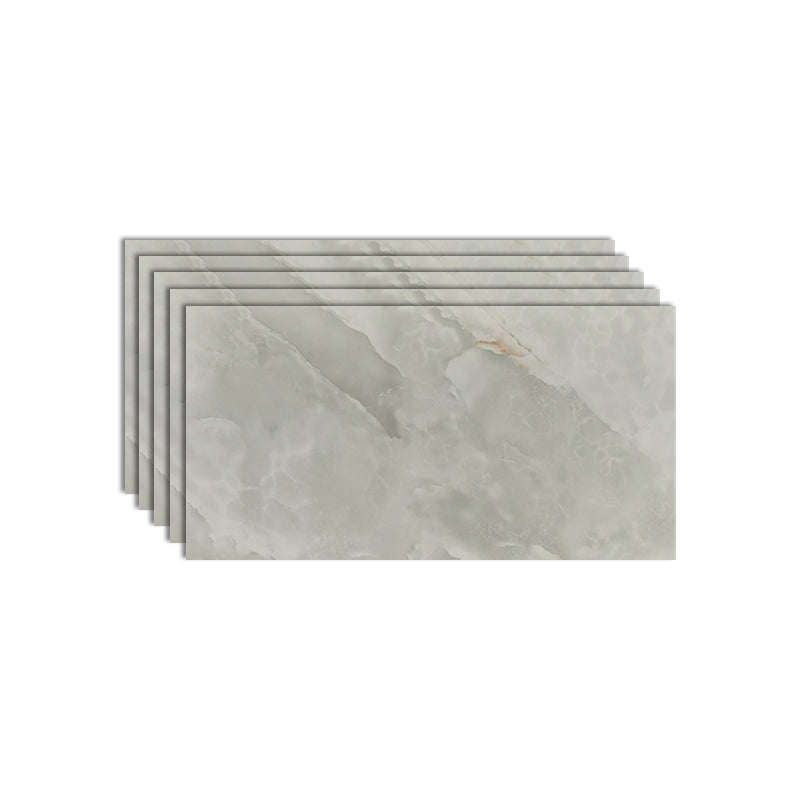 Rectangular Peel and Stick Backsplash Tile Modern Tile-Peel & Stick Green 5-Piece Set Clearhalo 'Flooring 'Home Improvement' 'home_improvement' 'home_improvement_peel_stick_blacksplash' 'Peel & Stick Backsplash Tile' 'peel_stick_blacksplash' 'Walls & Ceilings' Walls and Ceiling' 6520650