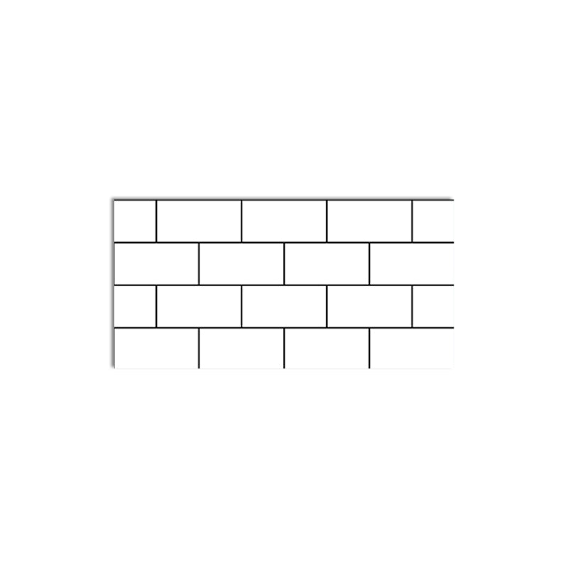 PVC Peel and Stick Wall Tile Modern Peel & Stick Mosaic Tile Gloss White 2-Piece Set Clearhalo 'Flooring 'Home Improvement' 'home_improvement' 'home_improvement_peel_stick_blacksplash' 'Peel & Stick Backsplash Tile' 'peel_stick_blacksplash' 'Walls & Ceilings' Walls and Ceiling' 6520662