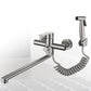 2-Handle 2-Function Water Filler Pull down Kitchen Faucet with Pull out Side Sprayer Clearhalo 'Home Improvement' 'home_improvement' 'home_improvement_kitchen_faucets' 'Kitchen Faucets' 'Kitchen Remodel & Kitchen Fixtures' 'Kitchen Sinks & Faucet Components' 'kitchen_faucets' 6522251