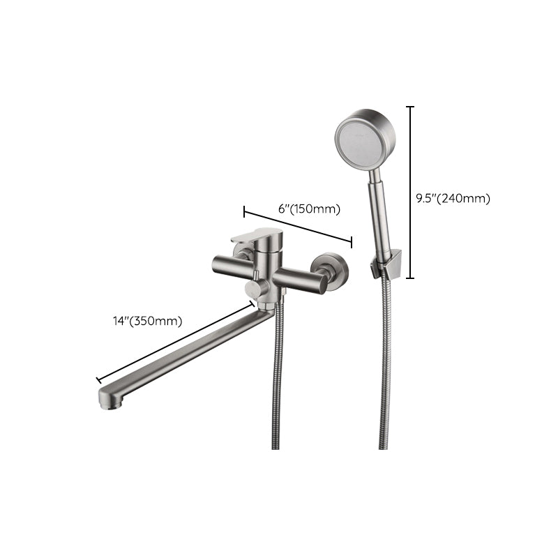 2-Handle 2-Function Water Filler Pull down Kitchen Faucet with Pull out Side Sprayer Clearhalo 'Home Improvement' 'home_improvement' 'home_improvement_kitchen_faucets' 'Kitchen Faucets' 'Kitchen Remodel & Kitchen Fixtures' 'Kitchen Sinks & Faucet Components' 'kitchen_faucets' 6522265