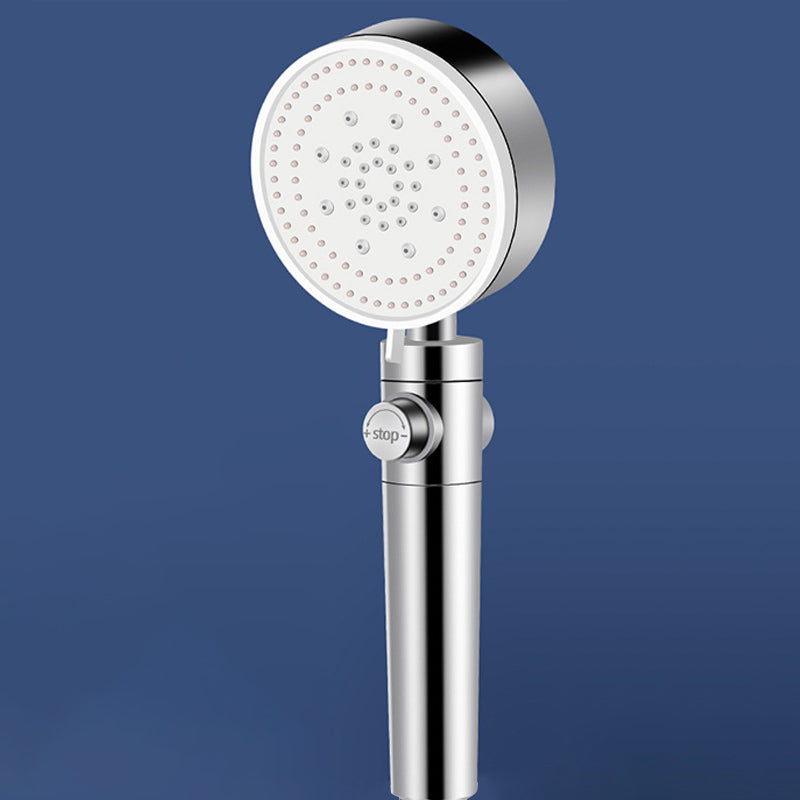 Adjustable Water Flow Shower Head Combo 5-Spray Patterns Hand Shower Silver Hand Shower Clearhalo 'Bathroom Remodel & Bathroom Fixtures' 'Home Improvement' 'home_improvement' 'home_improvement_shower_heads' 'Shower Heads' 'shower_heads' 'Showers & Bathtubs Plumbing' 'Showers & Bathtubs' 6522283
