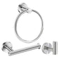 Traditional Bathroom Hardware Accessory Kit Towel Ring/Robe Hooks/ Towel Bar Silver 3-Piece Set Clearhalo 'Bathroom Hardware Sets' 'Bathroom Hardware' 'Bathroom Remodel & Bathroom Fixtures' 'bathroom_hardware_sets' 'Home Improvement' 'home_improvement' 'home_improvement_bathroom_hardware_sets' 6524174