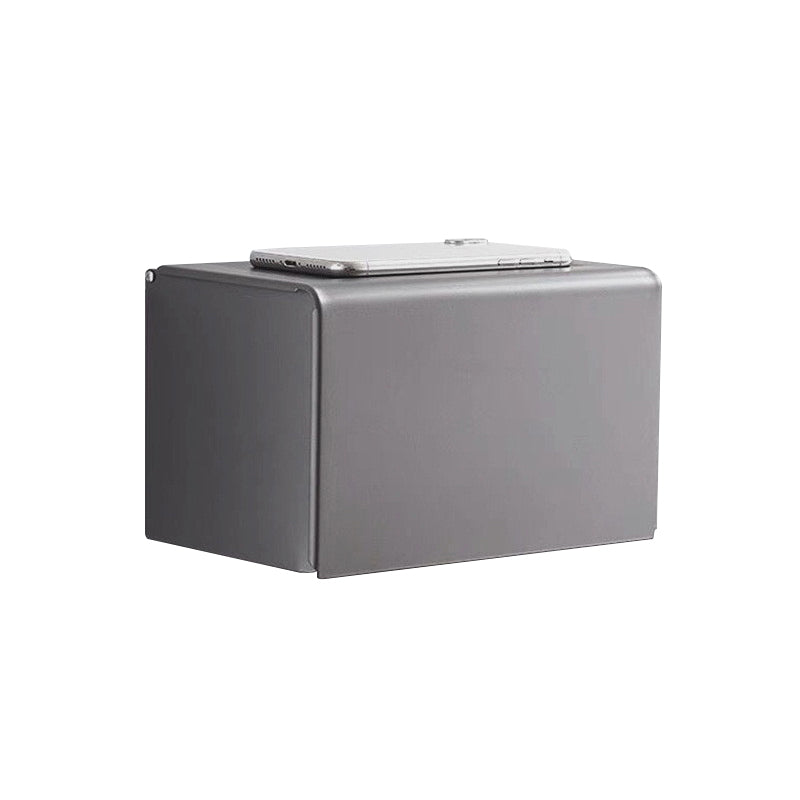 Matte Gray Bathroom Accessory Set Bath Shelf/Towel Bar & Paper Holder Included Clearhalo 'Bathroom Hardware Sets' 'Bathroom Hardware' 'Bathroom Remodel & Bathroom Fixtures' 'bathroom_hardware_sets' 'Home Improvement' 'home_improvement' 'home_improvement_bathroom_hardware_sets' 6524293