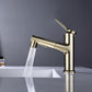 Modern Vessel Sink Faucet Copper Single Handle Low Arc Retractable Vessel Faucet Clearhalo 'Bathroom Remodel & Bathroom Fixtures' 'Bathroom Sink Faucets' 'Bathroom Sinks & Faucet Components' 'bathroom_sink_faucets' 'Conjunta de Baño y Conjunta de Grifo' 'Coronamiento de Baño y Dispositivo de Baño' 'Grifo del lavabo del baño' 'Hogar' 'Home Improvement' 'home_improvement' 'home_improvement_bathroom_sink_faucets' 'Mejoras para el hogar' 6527810