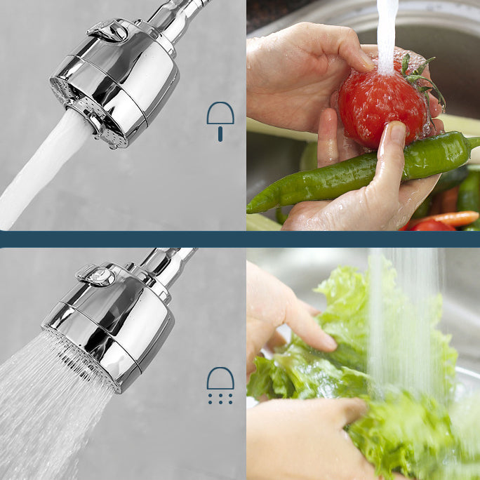 Contemporary Single Handle Kitchen Faucet Pull-down Wall-mounted Faucet in Chrome Clearhalo 'Home Improvement' 'home_improvement' 'home_improvement_kitchen_faucets' 'Kitchen Faucets' 'Kitchen Remodel & Kitchen Fixtures' 'Kitchen Sinks & Faucet Components' 'kitchen_faucets' 6527871