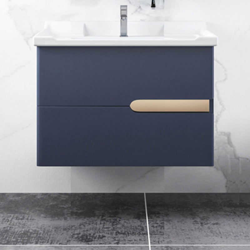 Gorgeous Wooden Sink Vanity Blue Wall Mount Vanity Cabinet with Mirror Cabinet Clearhalo 'Bathroom Remodel & Bathroom Fixtures' 'Bathroom Vanities' 'bathroom_vanities' 'Home Improvement' 'home_improvement' 'home_improvement_bathroom_vanities' 6528024