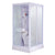 Modern Frosted Shower Stall Rectangle Tempered Shower Stall for Bathroom Light Gray 47"L x 39"W x 85"H Sided Opening Clearhalo 'Bathroom Remodel & Bathroom Fixtures' 'Home Improvement' 'home_improvement' 'home_improvement_shower_stalls_enclosures' 'Shower Stalls & Enclosures' 'shower_stalls_enclosures' 'Showers & Bathtubs' 6528210