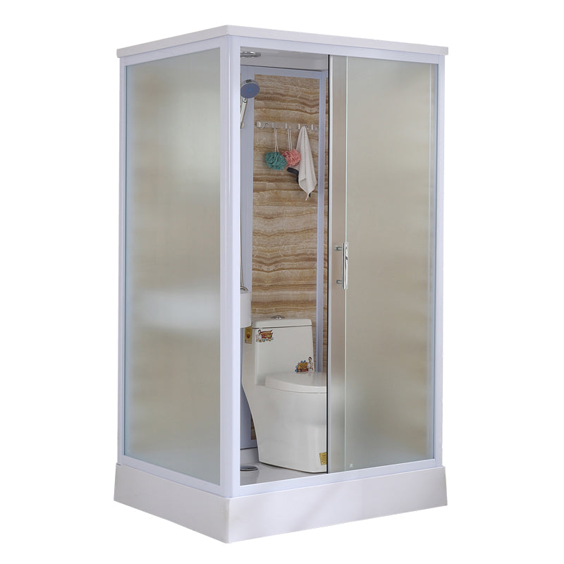 Modern Frosted Shower Stall Rectangle Tempered Shower Stall for Bathroom Brown 47"L x 39"W x 85"H Front Opening Clearhalo 'Bathroom Remodel & Bathroom Fixtures' 'Home Improvement' 'home_improvement' 'home_improvement_shower_stalls_enclosures' 'Shower Stalls & Enclosures' 'shower_stalls_enclosures' 'Showers & Bathtubs' 6528221