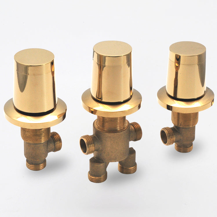 Contemporary Bath Faucet Trim Metal Deck Mounted Bath Faucet Trim Clearhalo 'Bathroom Remodel & Bathroom Fixtures' 'Bathtub Faucets' 'bathtub_faucets' 'Home Improvement' 'home_improvement' 'home_improvement_bathtub_faucets' 6528296