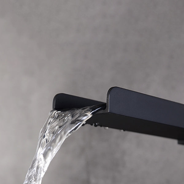 Deck Mounted Bathroom Faucet Modern Style Copper Bathroom Faucet Clearhalo 'Bathroom Remodel & Bathroom Fixtures' 'Bathtub Faucets' 'bathtub_faucets' 'Home Improvement' 'home_improvement' 'home_improvement_bathtub_faucets' 6528329