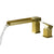 Deck Mounted Bathroom Faucet Modern Style Copper Bathroom Faucet Gold 2 Hole Faucets Clearhalo 'Bathroom Remodel & Bathroom Fixtures' 'Bathtub Faucets' 'bathtub_faucets' 'Home Improvement' 'home_improvement' 'home_improvement_bathtub_faucets' 6528337