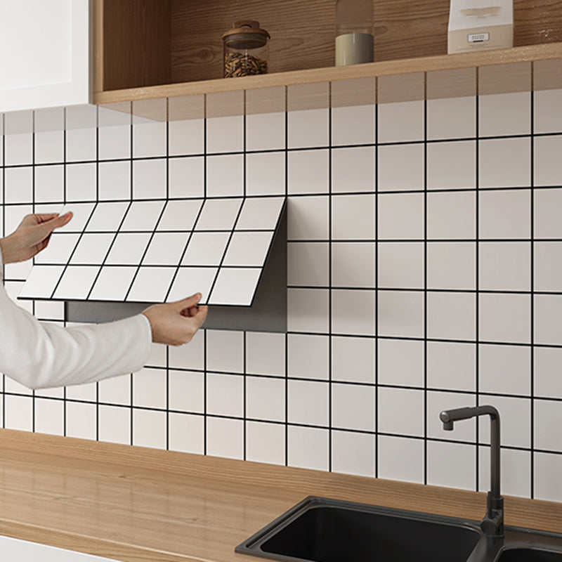 Modern Peel and Stick Tile PVC Rectangular 10 Pack Peel & Stick Field ...
