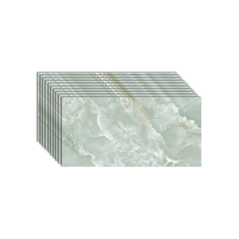 Modern Peel and Stick Tile PVC Rectangular 10 Pack Peel & Stick Field Tile for Kitchen Light Green Clearhalo 'Flooring 'Home Improvement' 'home_improvement' 'home_improvement_peel_stick_blacksplash' 'Peel & Stick Backsplash Tile' 'peel_stick_blacksplash' 'Walls & Ceilings' Walls and Ceiling' 6528422