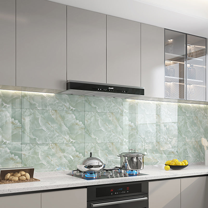 Modern Peel and Stick Tile PVC Rectangular 10 Pack Peel & Stick Field Tile for Kitchen Light Green 100-Piece Set Clearhalo 'Flooring 'Home Improvement' 'home_improvement' 'home_improvement_peel_stick_blacksplash' 'Peel & Stick Backsplash Tile' 'peel_stick_blacksplash' 'Walls & Ceilings' Walls and Ceiling' 6528426