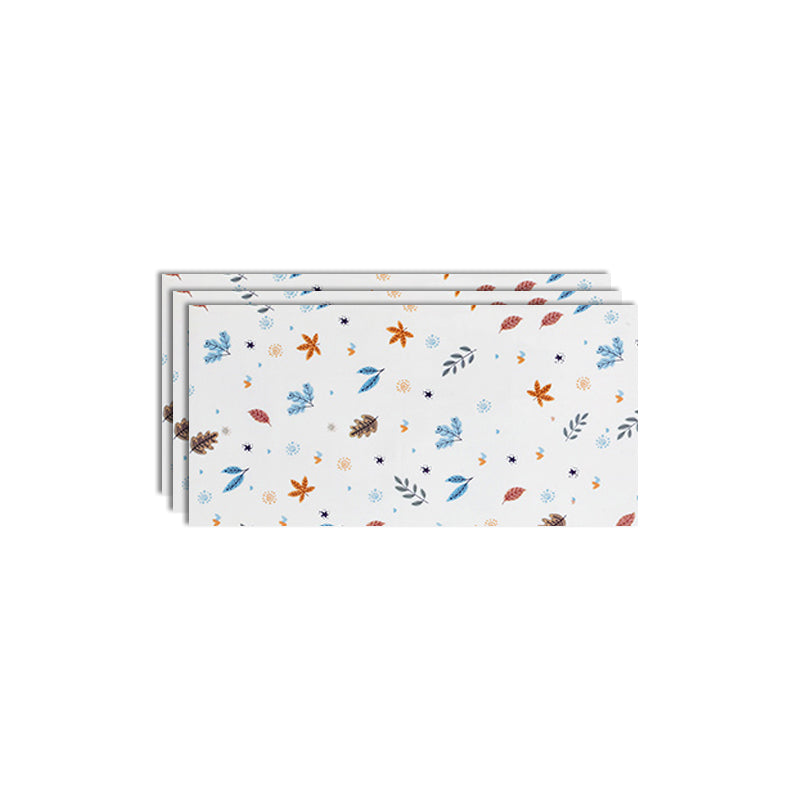 Modern Peel and Stick Backsplash Wall Tile Rectangular Peel and Stick Wall Tile White-Green-Yellow Clearhalo 'Flooring 'Home Improvement' 'home_improvement' 'home_improvement_peel_stick_blacksplash' 'Peel & Stick Backsplash Tile' 'peel_stick_blacksplash' 'Walls & Ceilings' Walls and Ceiling' 6528452