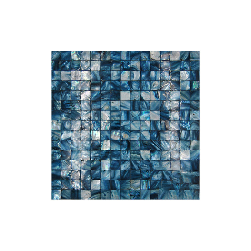 Modern Peel and Stick Wall Tile Stone Composite Grid Peel and Stick Tiles for Shower Dark Blue Clearhalo 'Flooring 'Home Improvement' 'home_improvement' 'home_improvement_peel_stick_blacksplash' 'Peel & Stick Backsplash Tile' 'peel_stick_blacksplash' 'Walls & Ceilings' Walls and Ceiling' 6528478