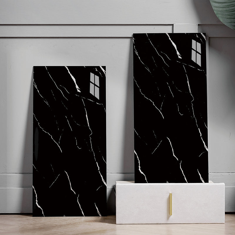 Modern Peel/Stick Backsplash Tile Kitchen and Bathroom Wallpaper Matte Black Clearhalo 'Flooring 'Home Improvement' 'home_improvement' 'home_improvement_peel_stick_blacksplash' 'Peel & Stick Backsplash Tile' 'peel_stick_blacksplash' 'Walls & Ceilings' Walls and Ceiling' 6528486