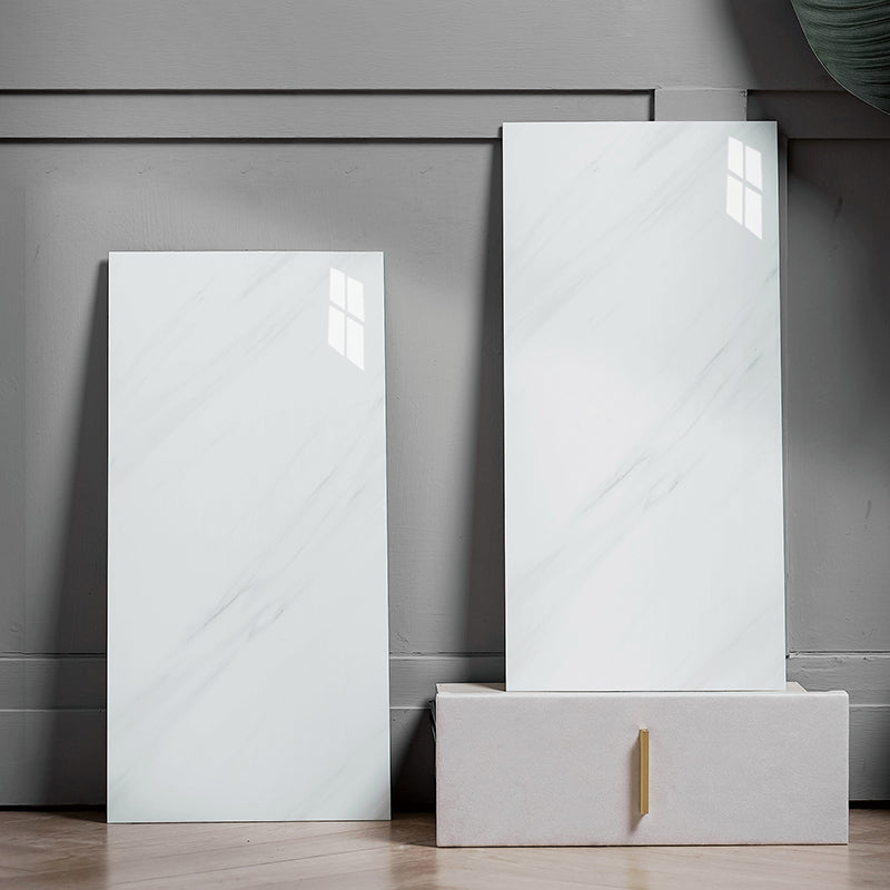 Modern Peel/Stick Backsplash Tile Kitchen and Bathroom Wallpaper Gloss White Clearhalo 'Flooring 'Home Improvement' 'home_improvement' 'home_improvement_peel_stick_blacksplash' 'Peel & Stick Backsplash Tile' 'peel_stick_blacksplash' 'Walls & Ceilings' Walls and Ceiling' 6528495