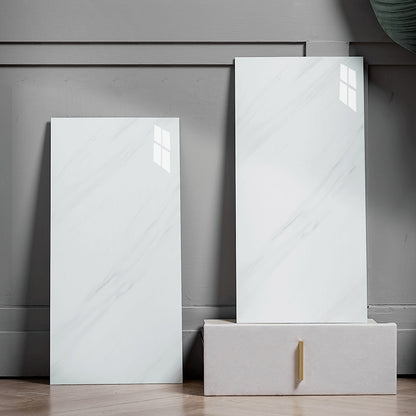 Modern Peel/Stick Backsplash Tile Kitchen and Bathroom Wallpaper Gloss White Clearhalo 'Flooring 'Home Improvement' 'home_improvement' 'home_improvement_peel_stick_blacksplash' 'Peel & Stick Backsplash Tile' 'peel_stick_blacksplash' 'Walls & Ceilings' Walls and Ceiling' 6528495