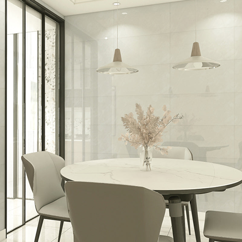 Modern Peel/Stick Backsplash Tile Kitchen and Bathroom Wallpaper Gloss White 50-Piece Set Clearhalo 'Flooring 'Home Improvement' 'home_improvement' 'home_improvement_peel_stick_blacksplash' 'Peel & Stick Backsplash Tile' 'peel_stick_blacksplash' 'Walls & Ceilings' Walls and Ceiling' 6528504