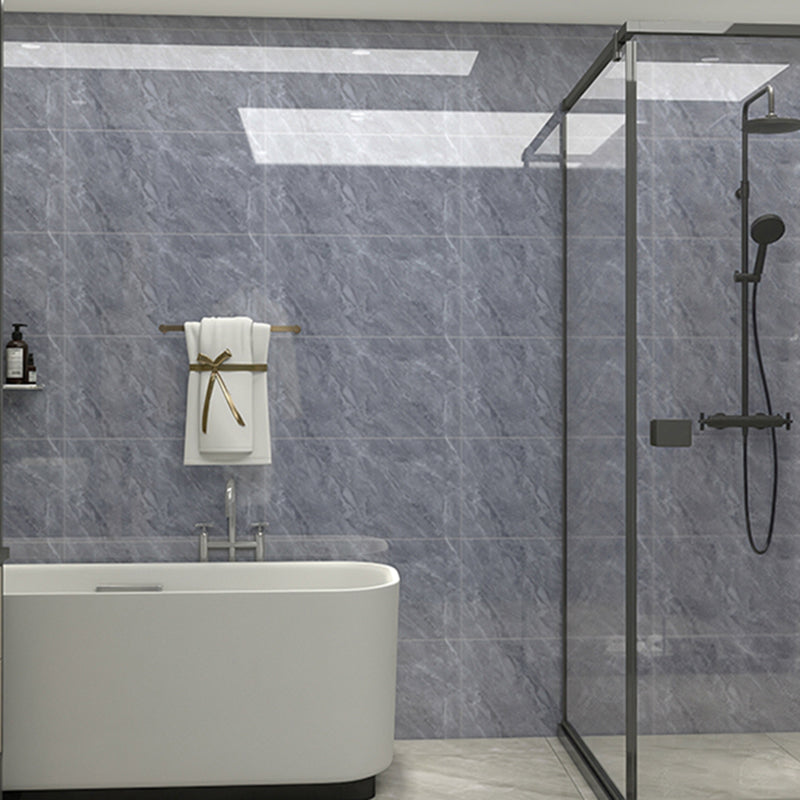 Modern Peel/Stick Backsplash Tile Kitchen and Bathroom Wallpaper Gray Black 50-Piece Set Clearhalo 'Flooring 'Home Improvement' 'home_improvement' 'home_improvement_peel_stick_blacksplash' 'Peel & Stick Backsplash Tile' 'peel_stick_blacksplash' 'Walls & Ceilings' Walls and Ceiling' 6528508