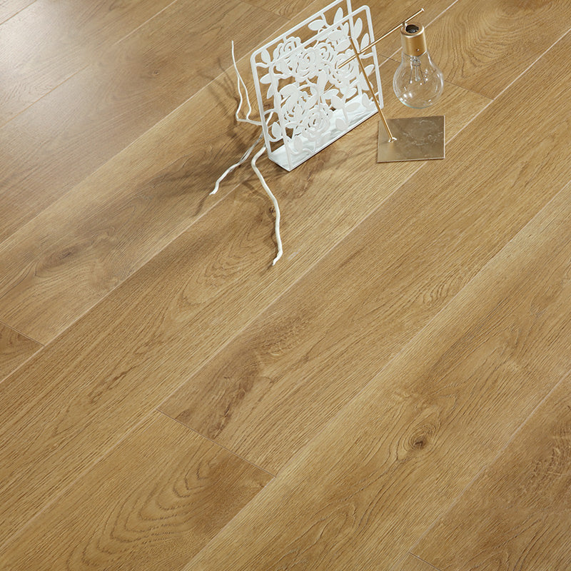Modern Simple Laminate Floor Solid Wood Laminate Floor with Scratch Resistant Turmeric Clearhalo 'Flooring 'Home Improvement' 'home_improvement' 'home_improvement_laminate_flooring' 'Laminate Flooring' 'laminate_flooring' Walls and Ceiling' 6528622
