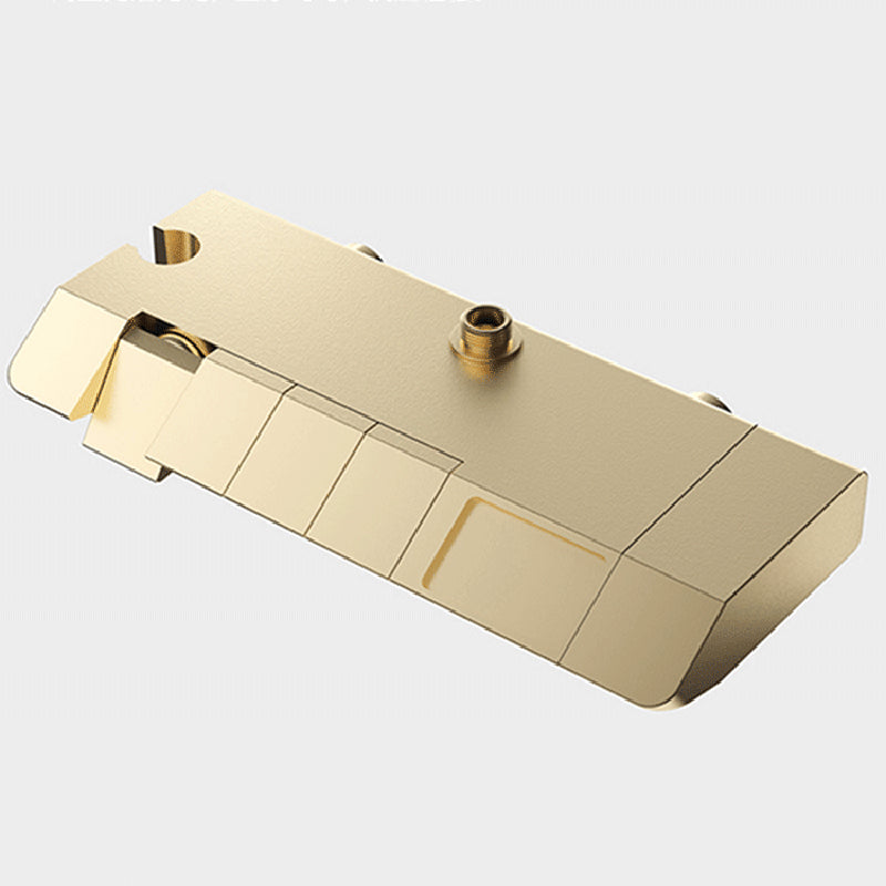 Contemporary Shower System Slide Bar Dual Shower Head Wall Mounted Shower Set Clearhalo 'Bathroom Remodel & Bathroom Fixtures' 'Home Improvement' 'home_improvement' 'home_improvement_shower_faucets' 'Shower Faucets & Systems' 'shower_faucets' 'Showers & Bathtubs Plumbing' 'Showers & Bathtubs' 6528879